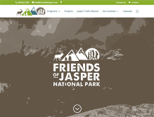 Tablet Screenshot of friendsofjasper.com